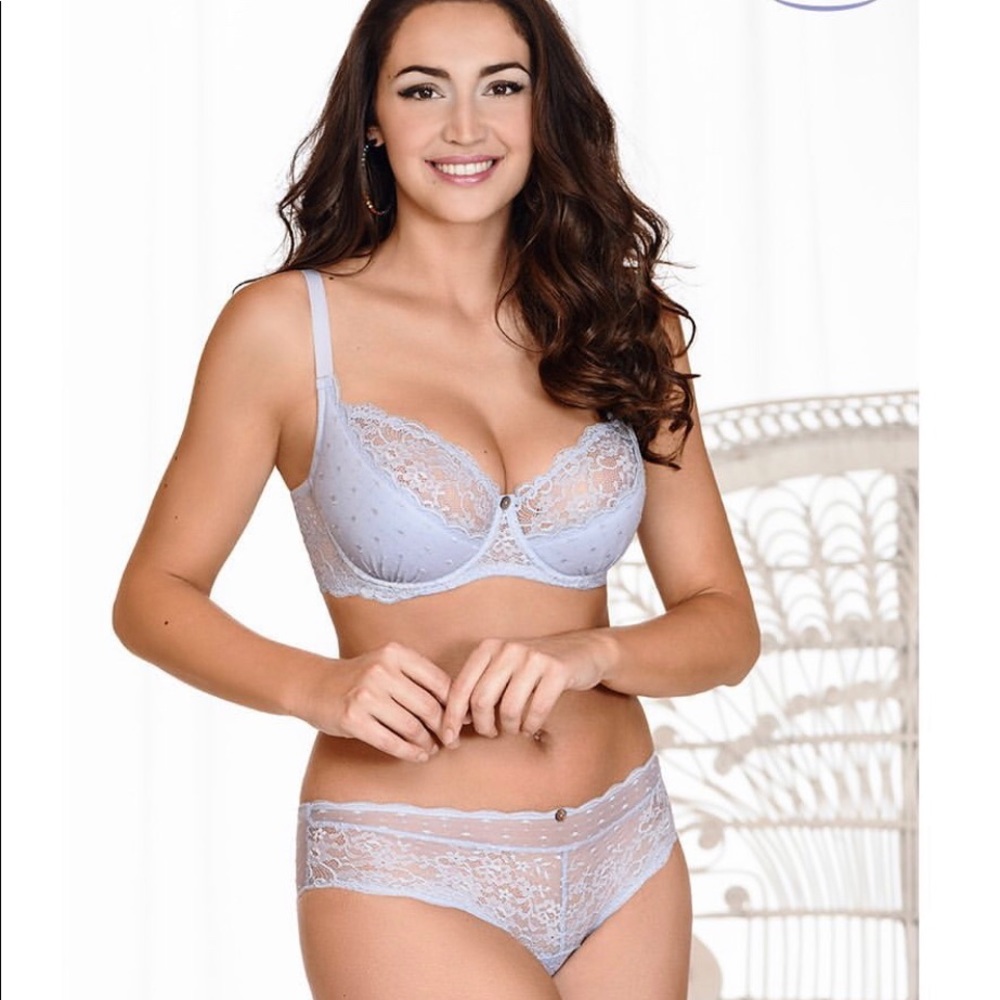Lingerie set blue color for 34CDEF-38CD